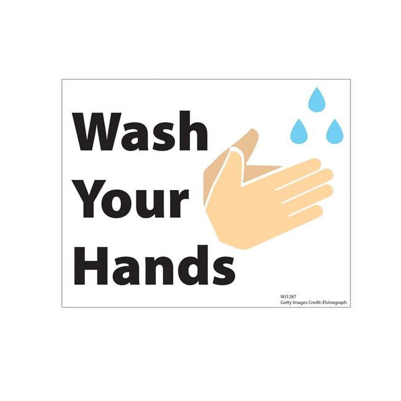 Picture of Advanced Graphics WJ1287 8 x 12 in. Wash Your Hands Walljammer