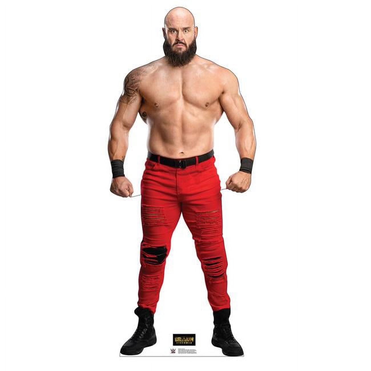 3977 80 x 34 in. Braun Strowman Cardboard Cutout - WWE Superstar