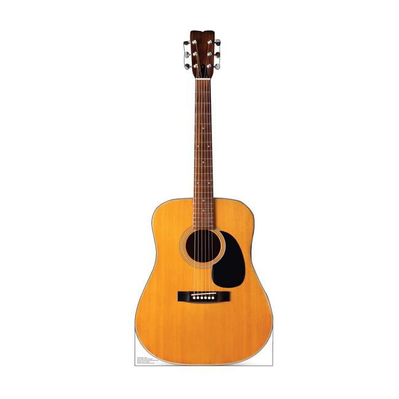 5182 48 x 20 in. Acoustic Guitar Life-Size Cardboard Cutout