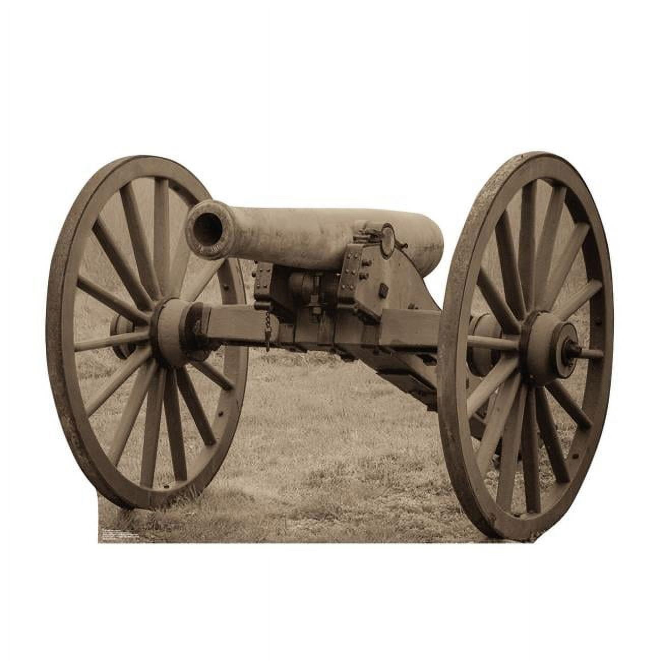 37 x 54 in. Civil War Cannon Life-Size Cardboard Cutout