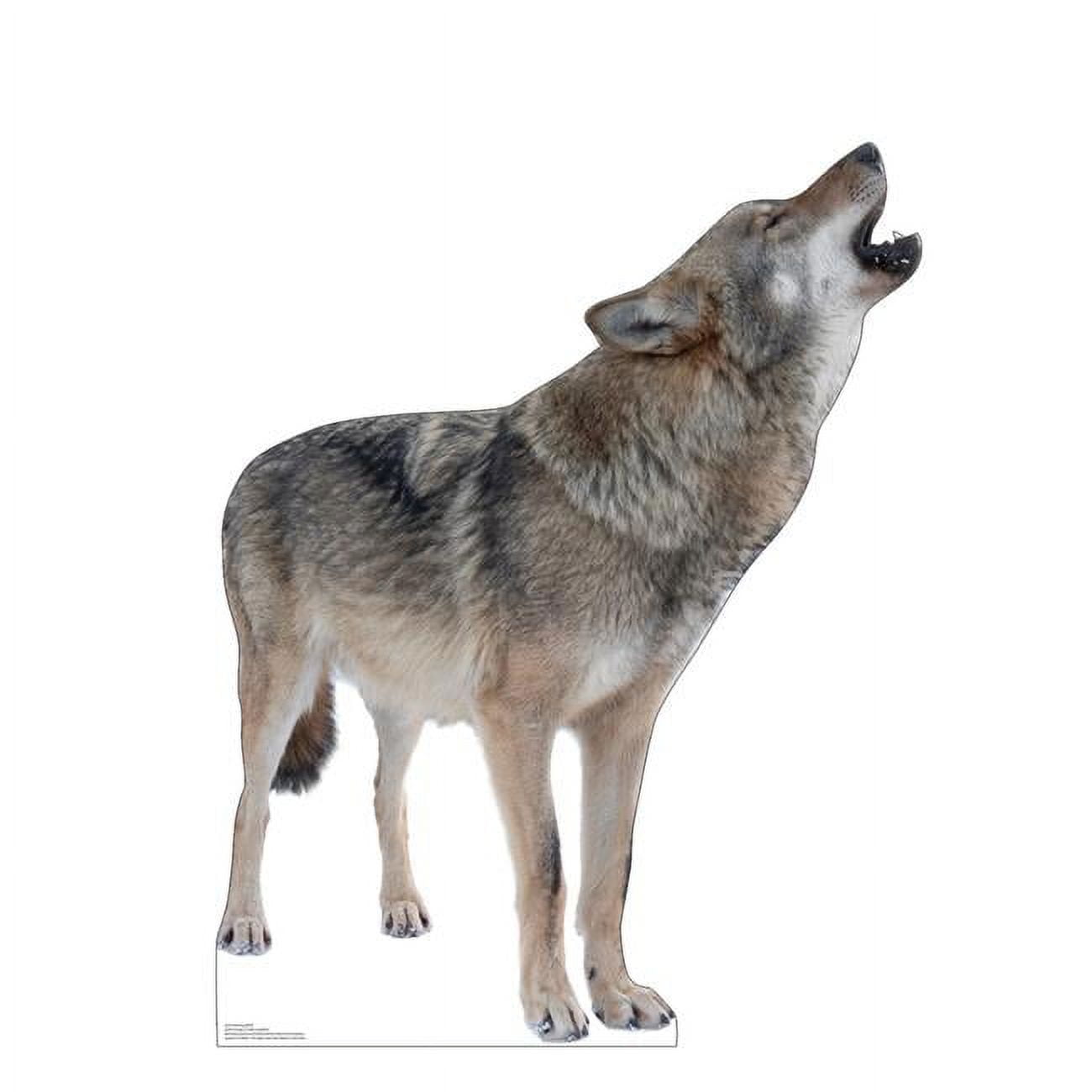 41 x 32 in. Howling Wolf Life-Size Cardboard Cutout