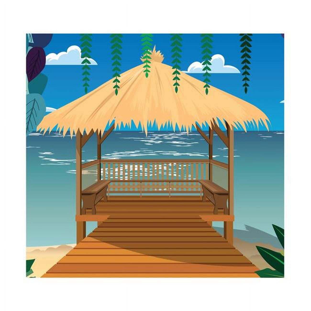 84 x 88 in. Island Backdrop Life-Size Cardboard Cutout