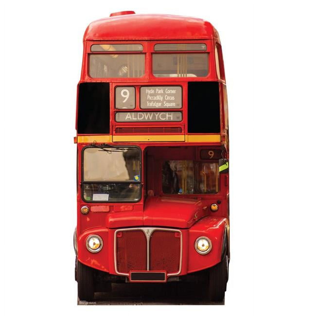 5234 70 x 37 in Old London Bus LifeSize Cardboard Cutout