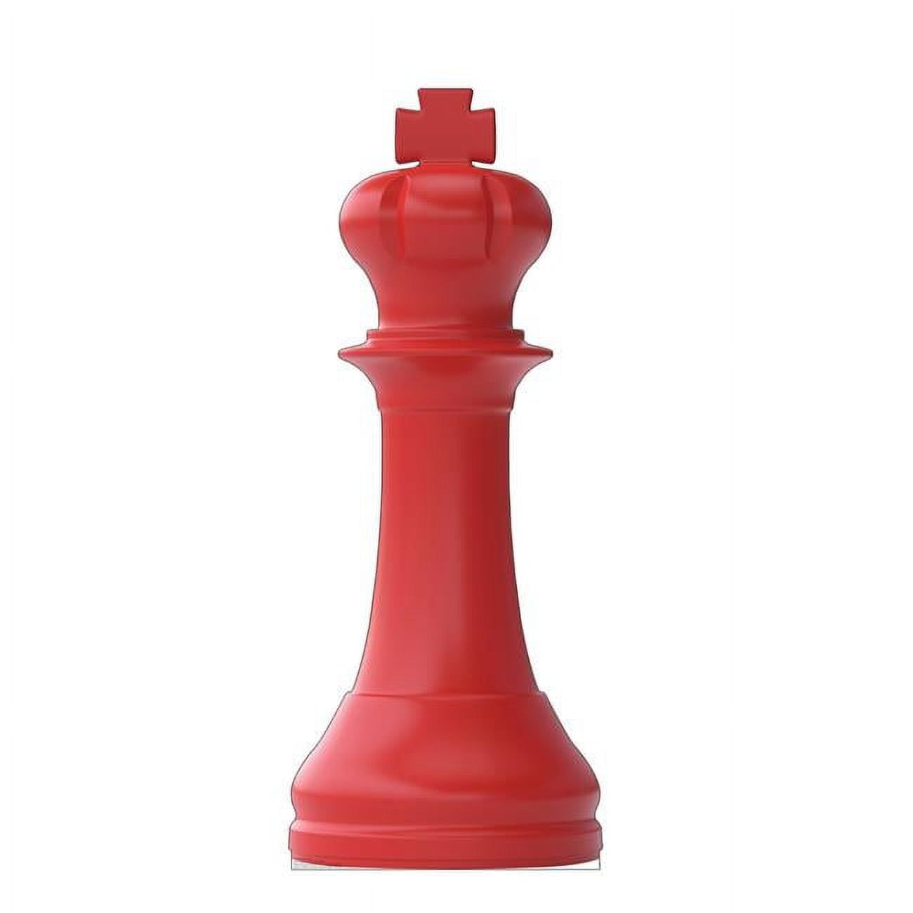 60 x 24 in. Red King Chess Life-Size Cardboard Cutout
