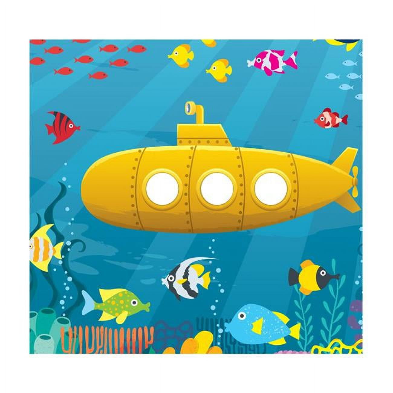 84 x 88 in. Submarine Backdrop Life-Size Cardboard Standin