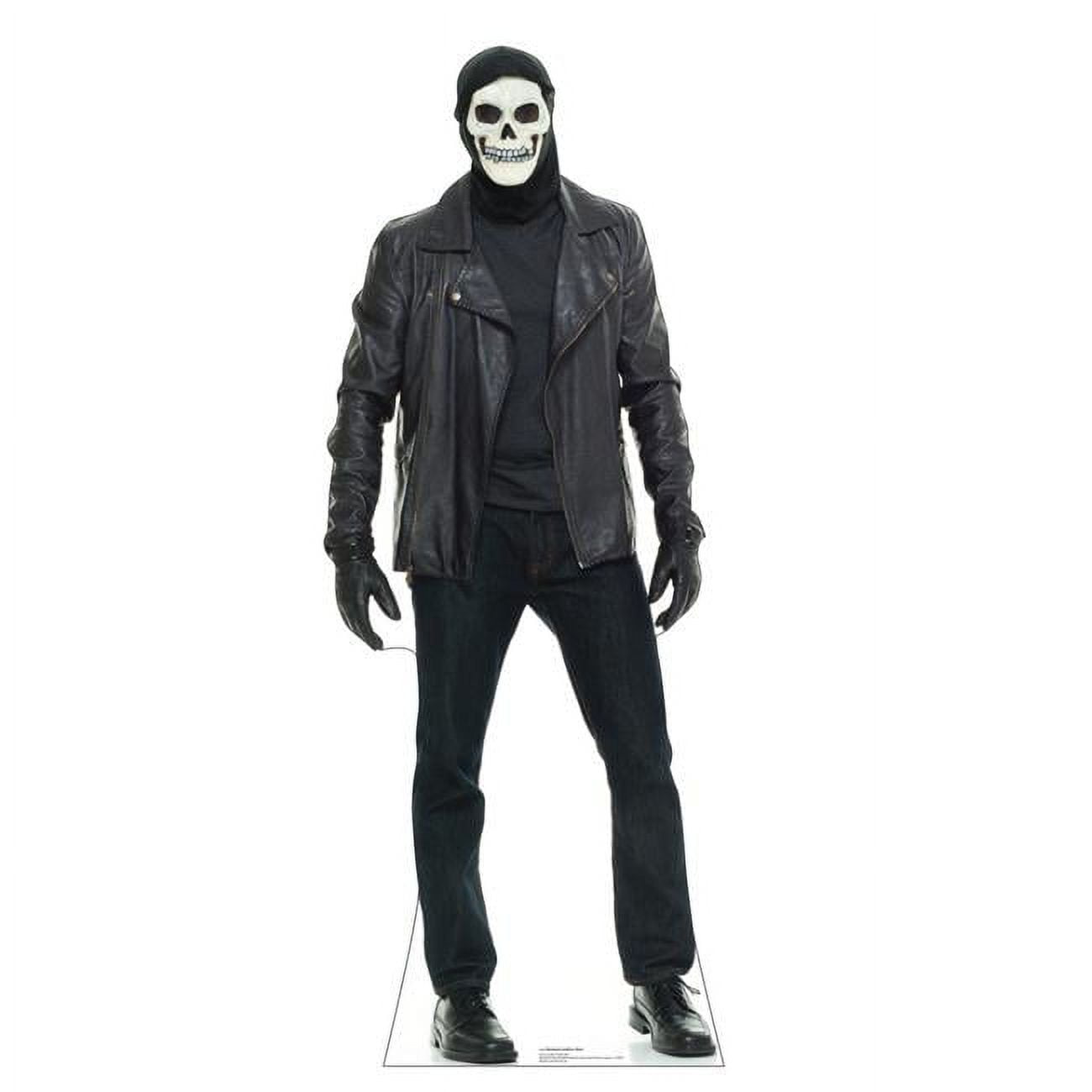 74 x 29 in. Life-Size Masked Leather Man Cardboard Cutout