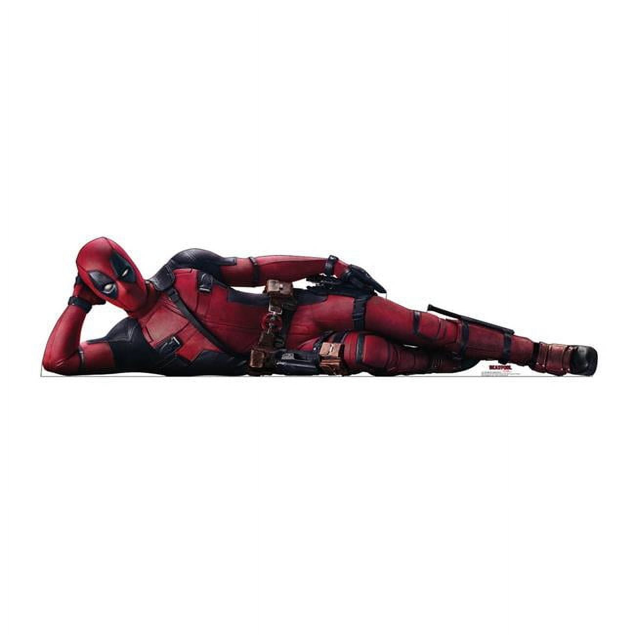 18 x 73 in. Deadpool Laying Down Life-Size Cardboard Cutout