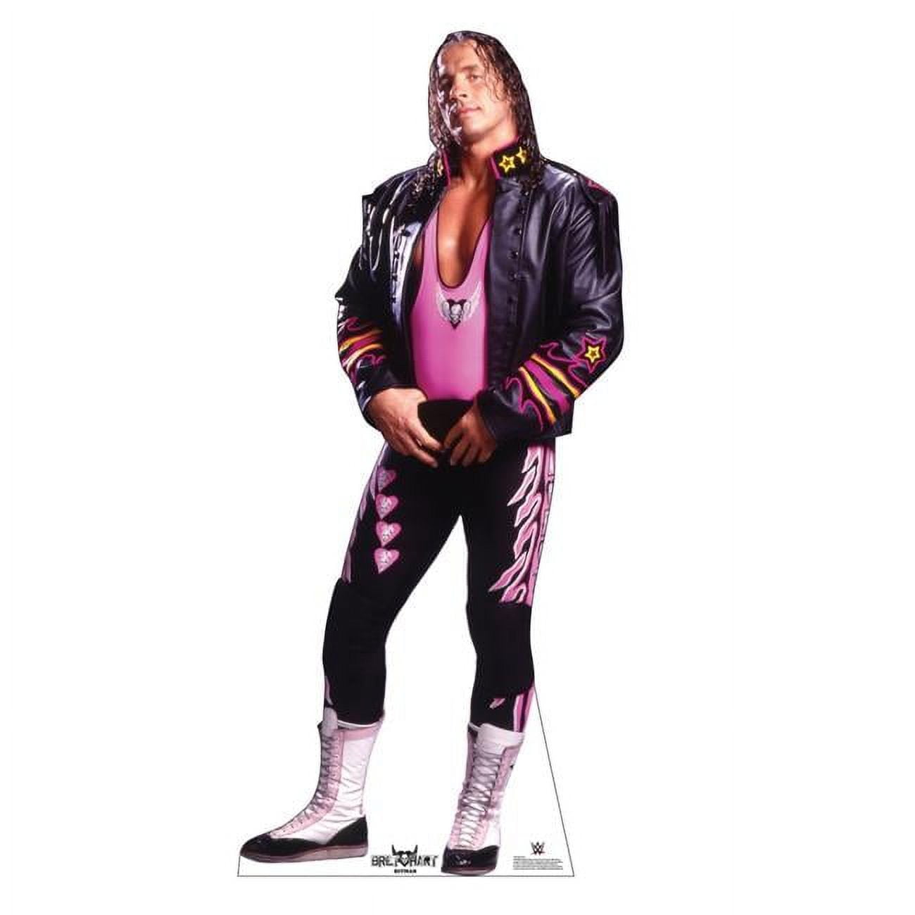 72 x 32 in. Bret The Hit-Man Hart Life-Size Cardboard Cutout