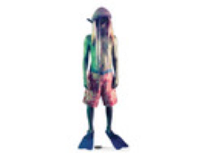 Beetlejuice Diver Ghost Cardboard Cutout - Multi-Color - 70 x 25 in - High-Quality Print