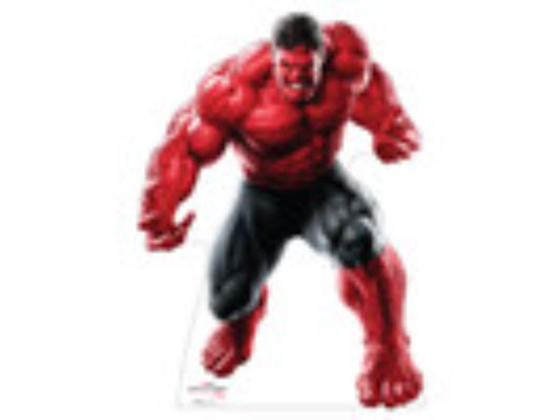 5355 Captain America Brave World Red Hulk Cardboard Cutout - Life Size
