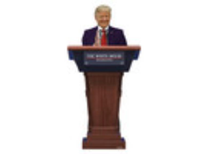 5445 President Donald Trump Podium - Life Size