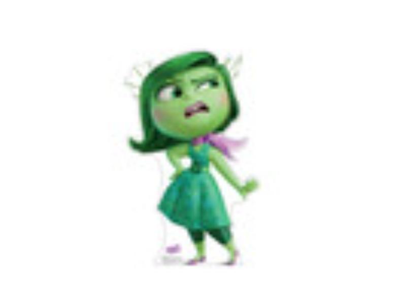 5456 Disney Pixar Inside Out 2 Movie Disgust Cardboard Cutout