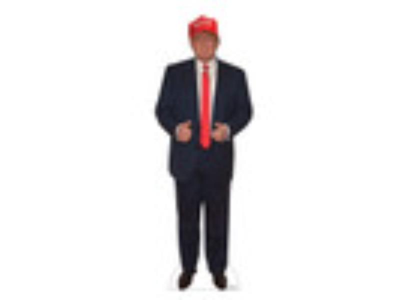 5621 Make America Great Again Hat Donald Trump Hat Cardboard Cutout - Life Size