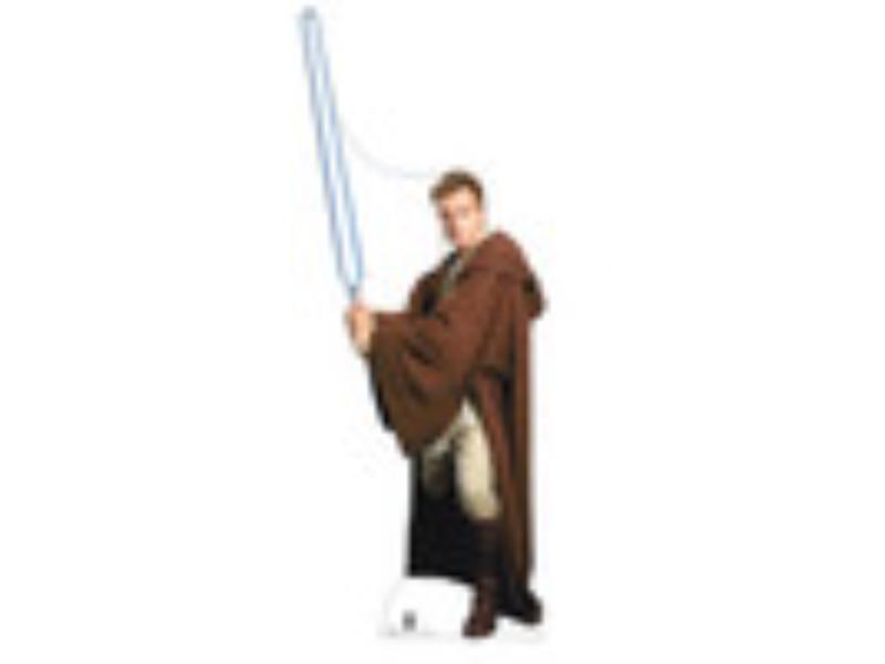 5428 25th Anniversary Phantom Menace Obi-Wan Kenobi Cardboard Cutout - Life Size