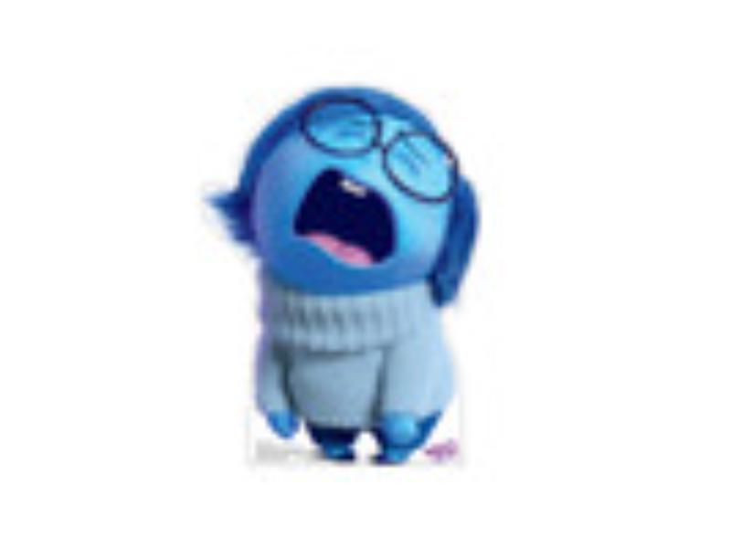Disney Pixar Inside Out 2 Sadness Cardboard Cutout - Blue - 20 x 15 in - High-Quality Print