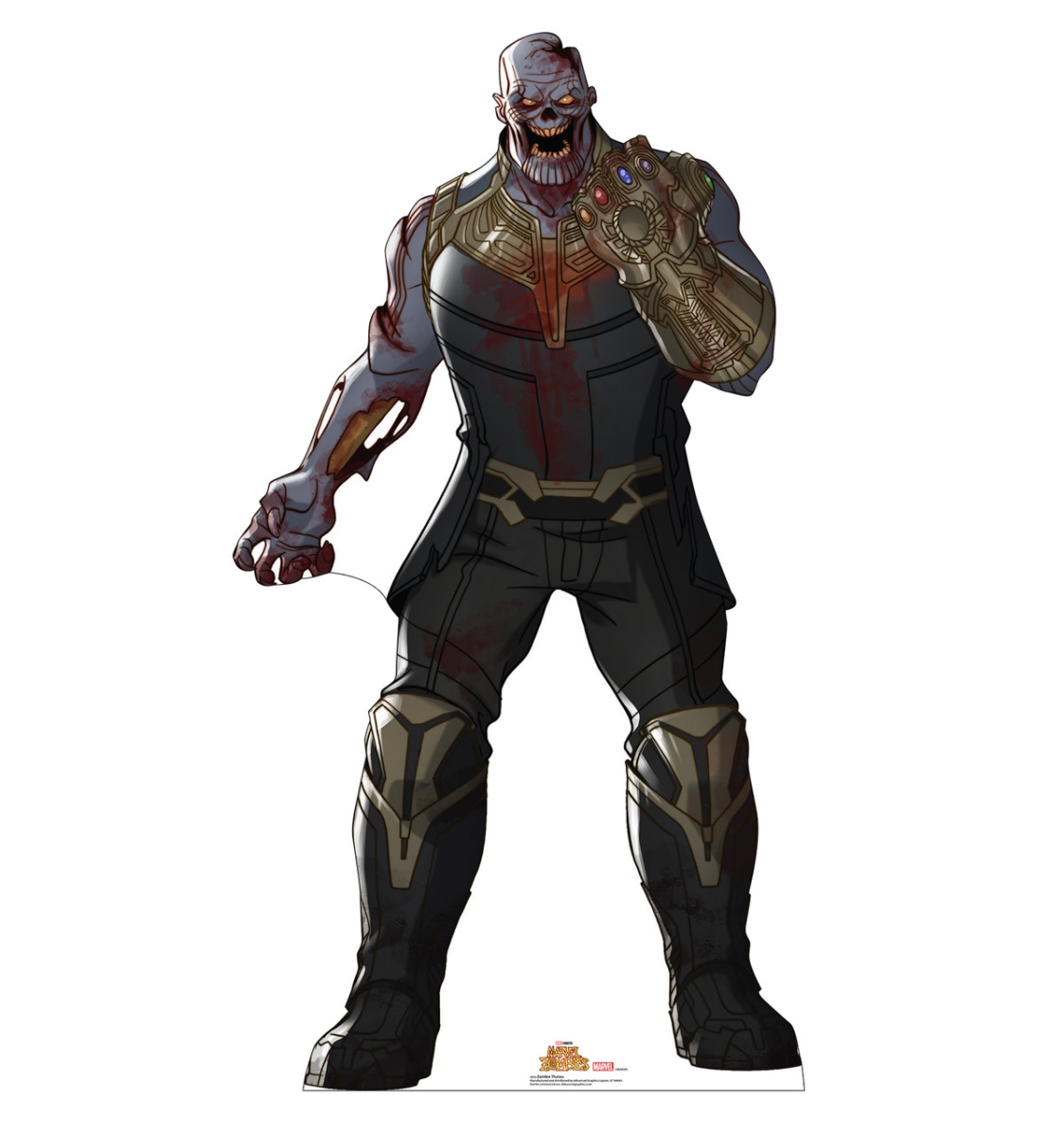 5653 74 x 40 in. Zombie Thanos Life-Size Cardboard Cutout