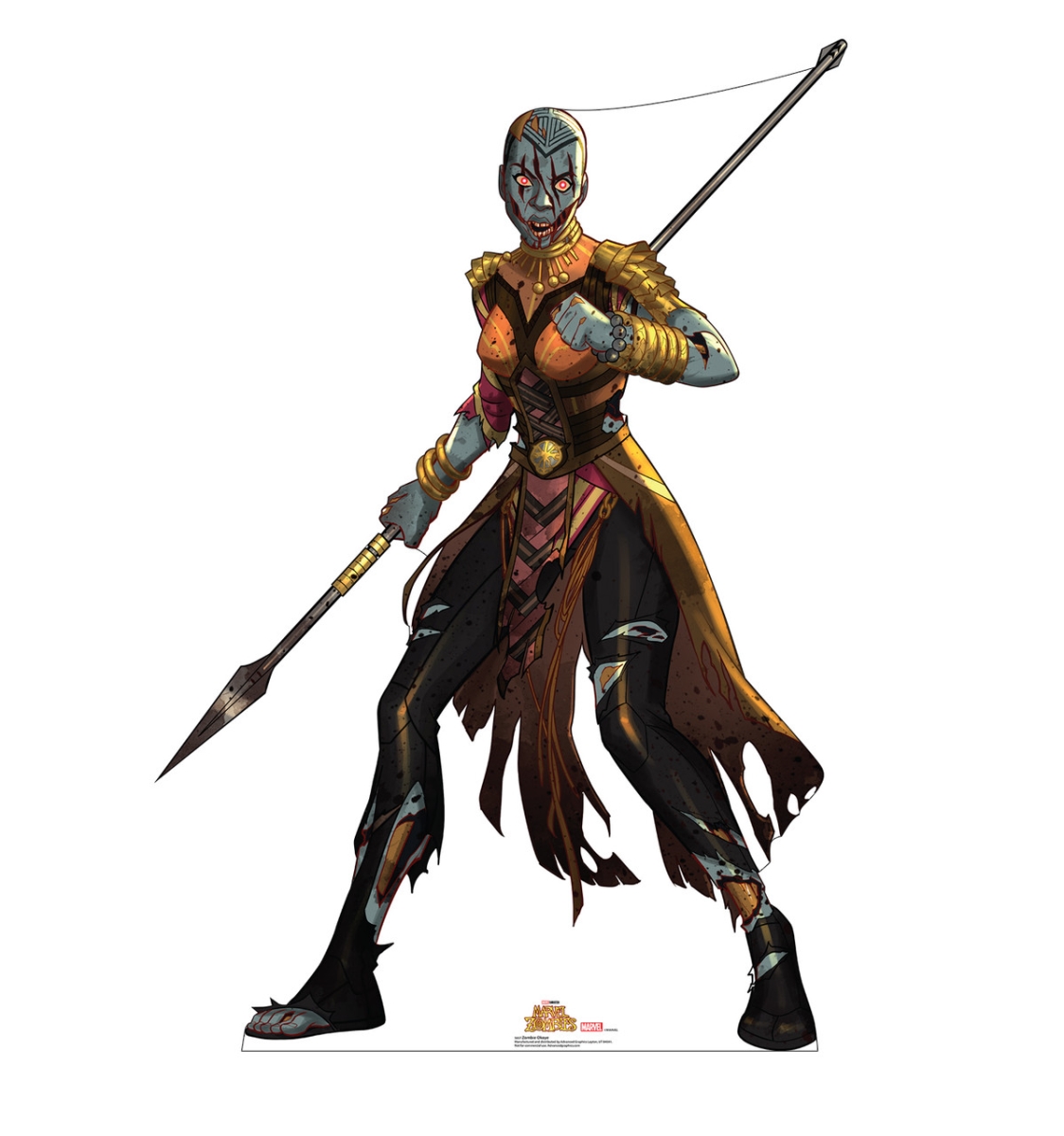 5657 67 x 46 in. Zombie Okoye Life-Size Cardboard Cutout
