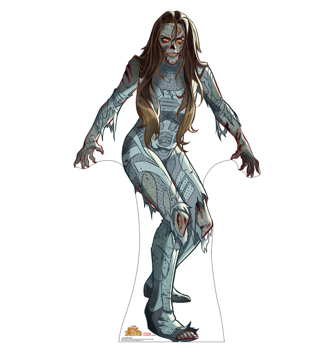 5659 66 x 37 in. Zombie Ghost Life-Size Cardboard Cutout