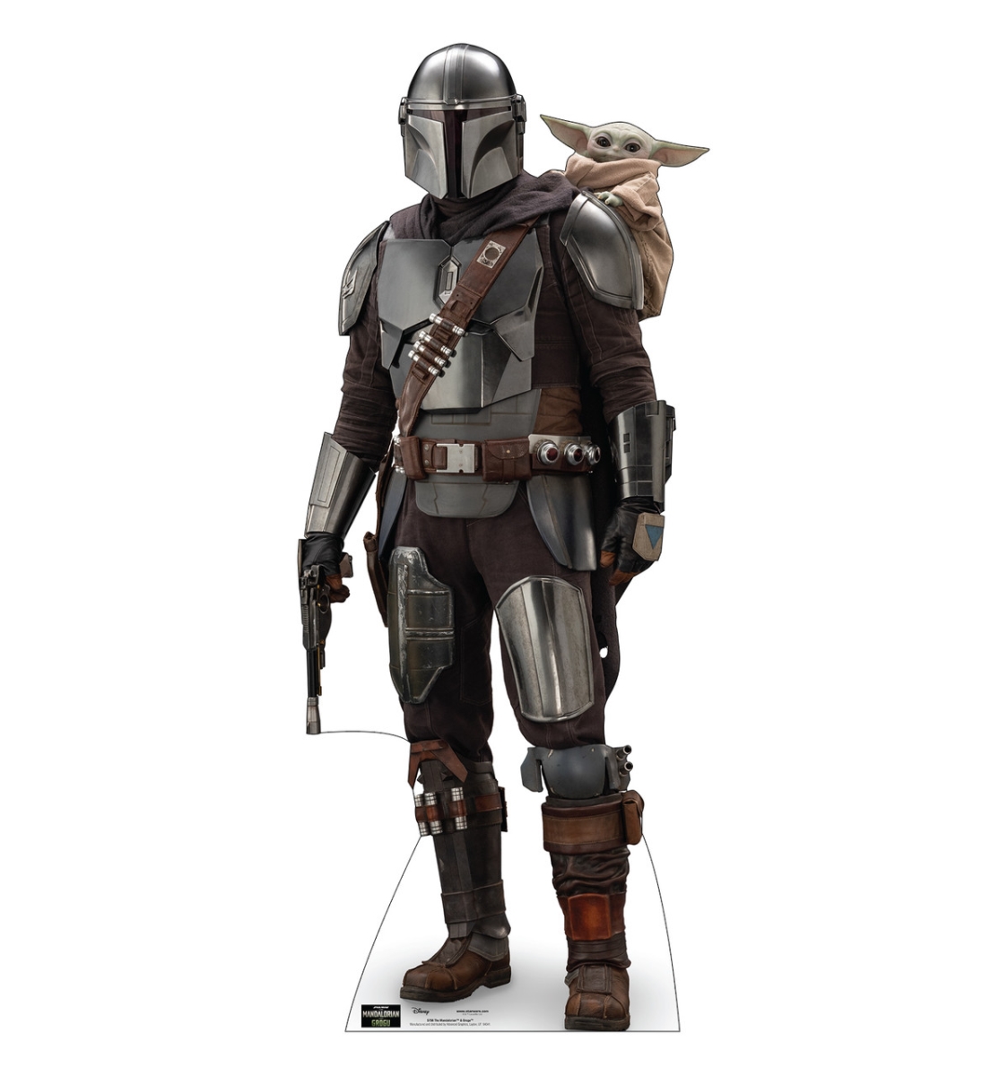 5756 70 x 29 in. The Mandalorian & Grogu From Mandalorian & Grogu Movie Life-Size Cardboard Cutout Standups