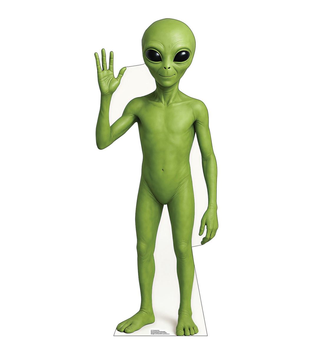 5771 72 x 28 in. Friendly Alien Life-Size Cardboard Cutout Standups