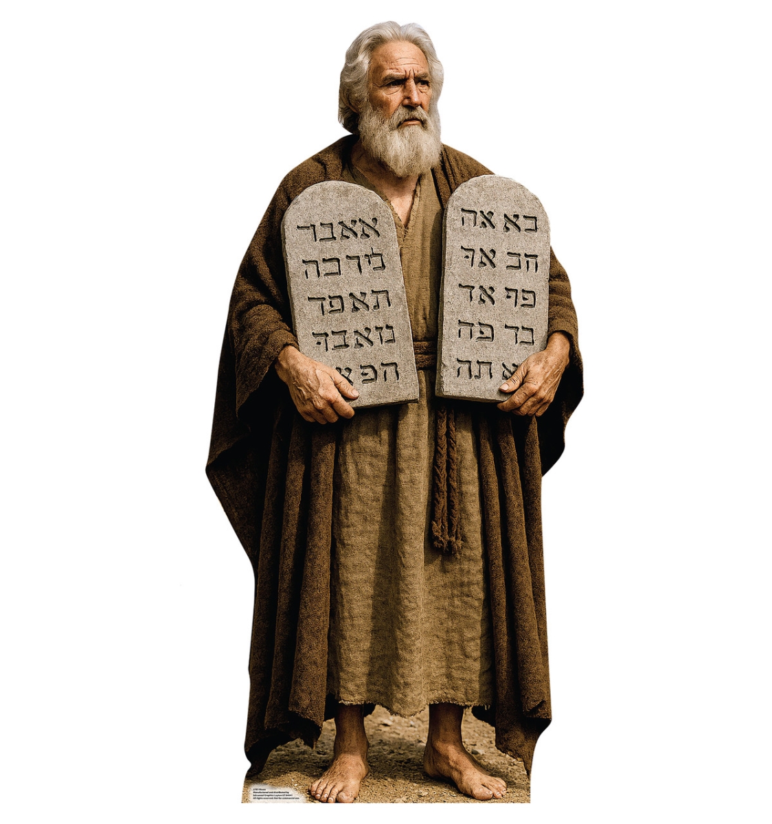 5785 72 x 34 in. Moses Life-Size Cardboard Cutout Standups