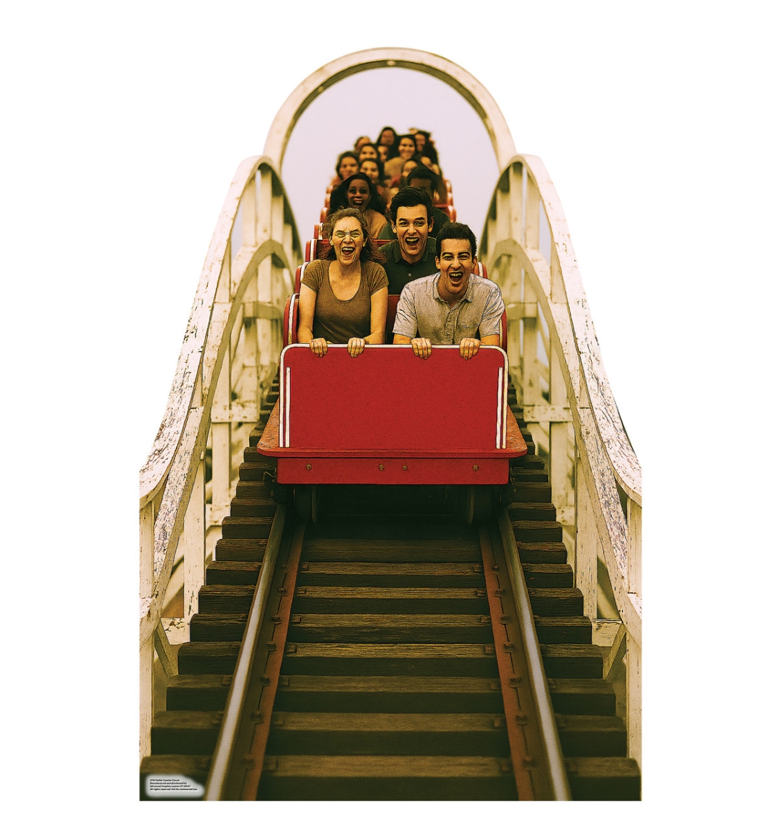 5792 67 x 45 in. Roller Coaster Classic Life-Size Cardboard Cutout Standups