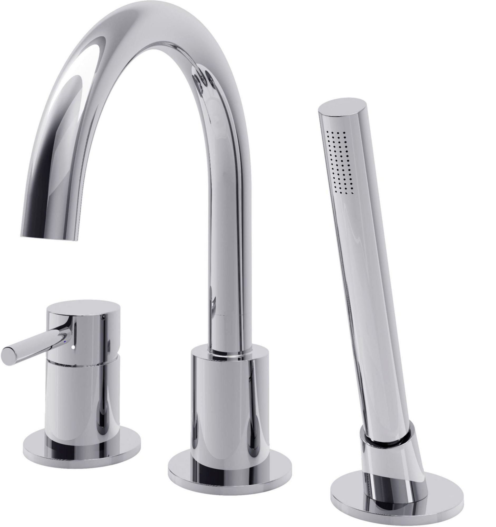 Picture of A&E Bath & Shower DMTF-01-R-CR Oxford Deck Mount Faucet with Polished Chrome Finish