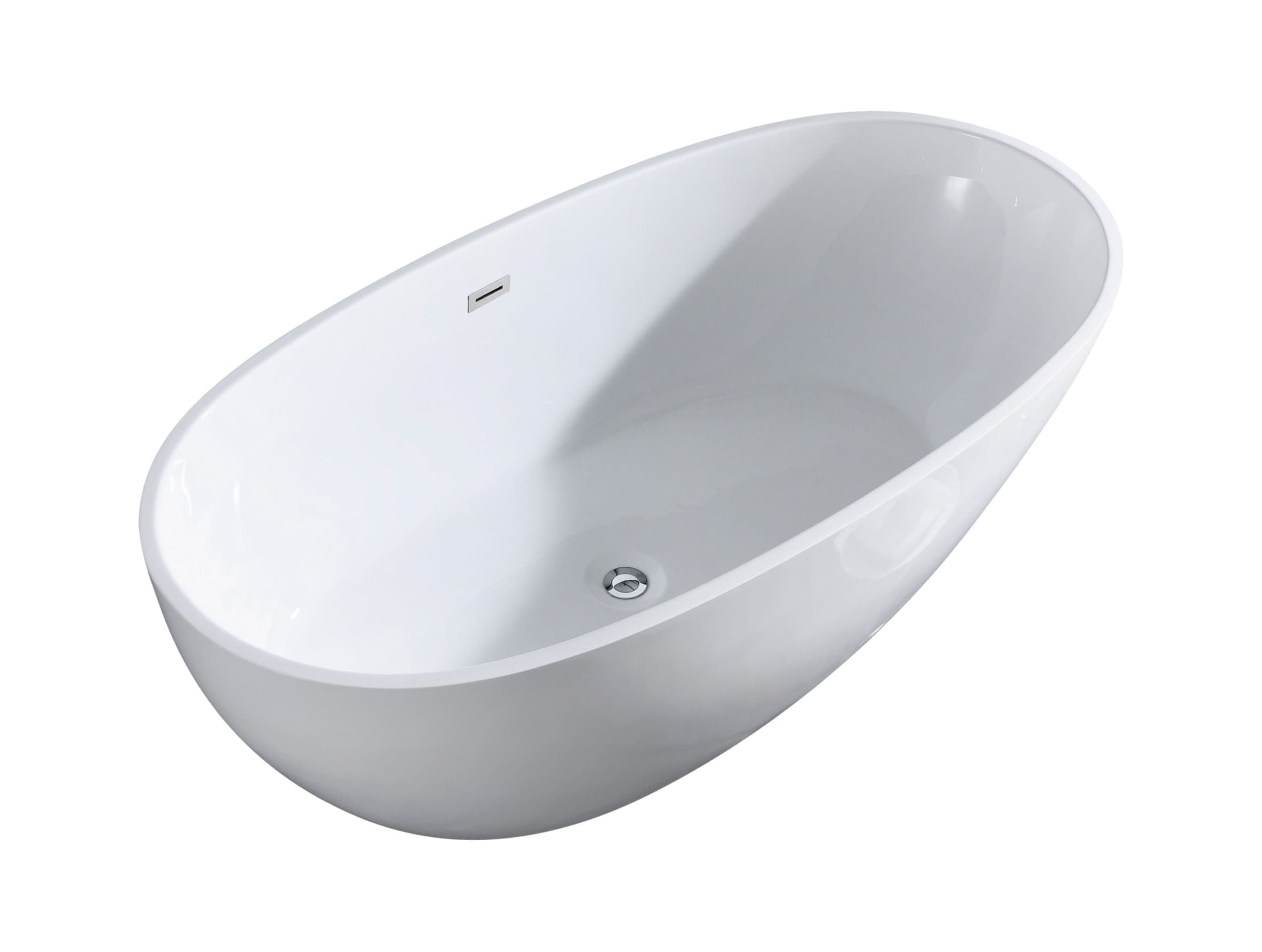 Picture of A&E BT-6218-WHT Bath & Shower Freestanding Bathtub&#44; White