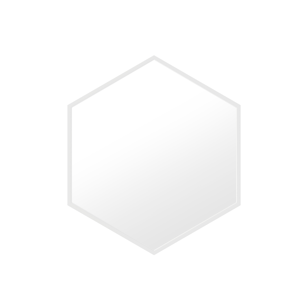 Picture of A&E Bath and Shower MF-HX-28-WHT-1 A&E Bath and Shower Delta-WHT Mirror in White