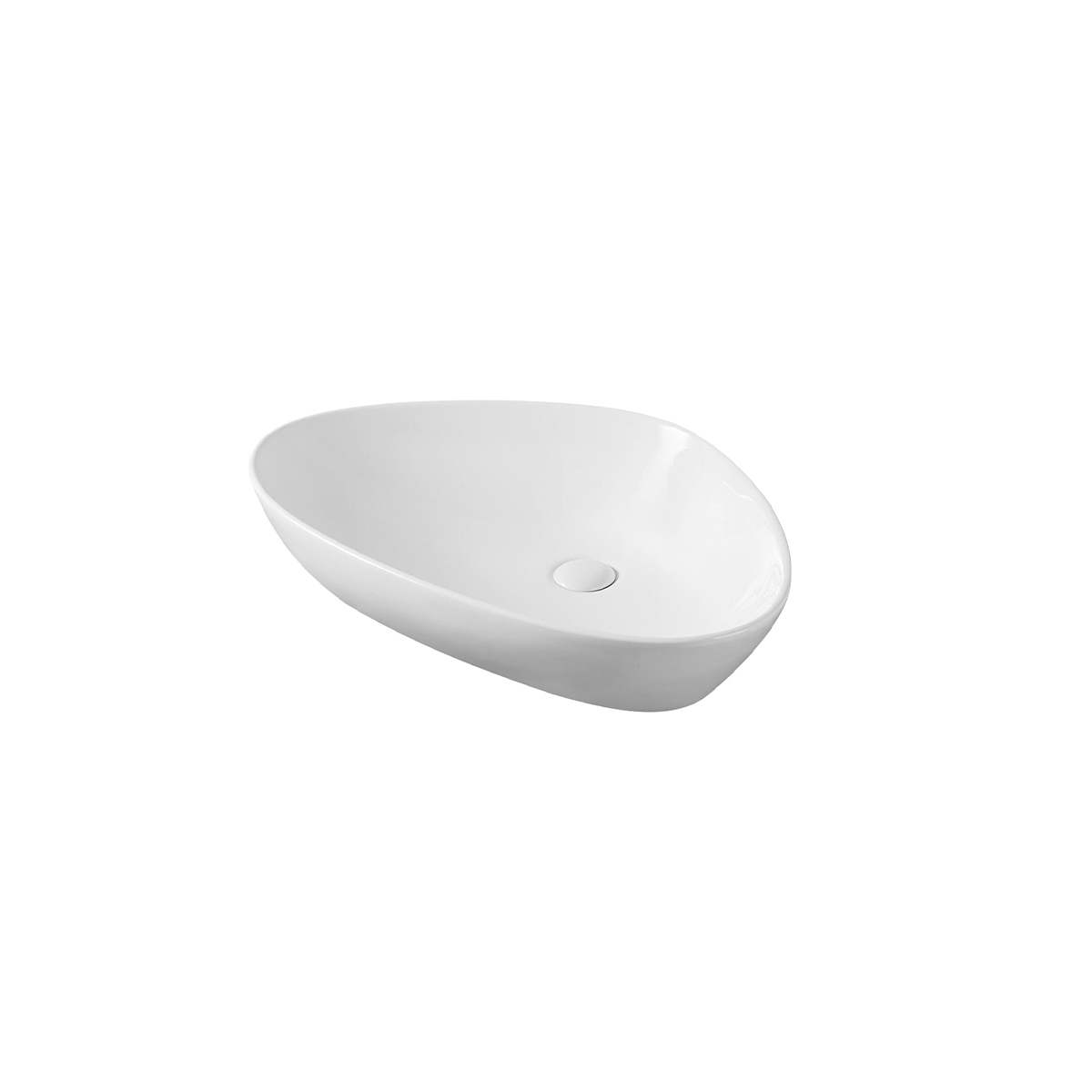 Picture of A&E Bath and Shower CCB-170-WHT A&E Bath and Shower Lawny-WHT Basin in White