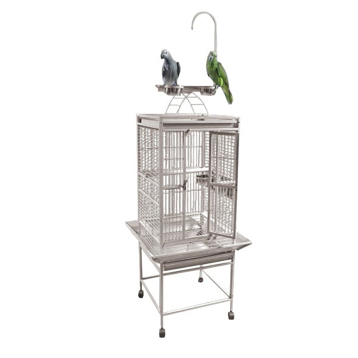 Picture of A&E Cage 8001818 Blue 18 x 18 in. Play Top Cage with 5 & 8 Bar Spacing