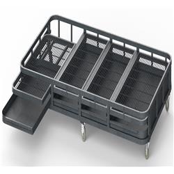 Picture of A&E Cage WI11062BS Black Walk-In Aviary Base for WI11062 - Easy Glide Wheel & Slide Trays & Grates