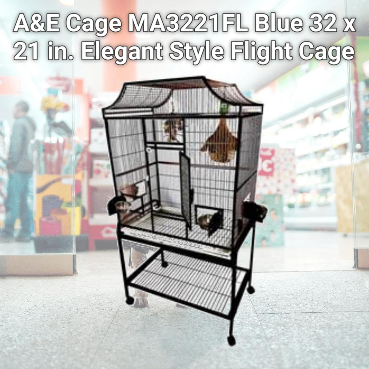 Picture of A&E Cage MA3221FL Blue 32 x 21 in. Elegant Style Flight Cage