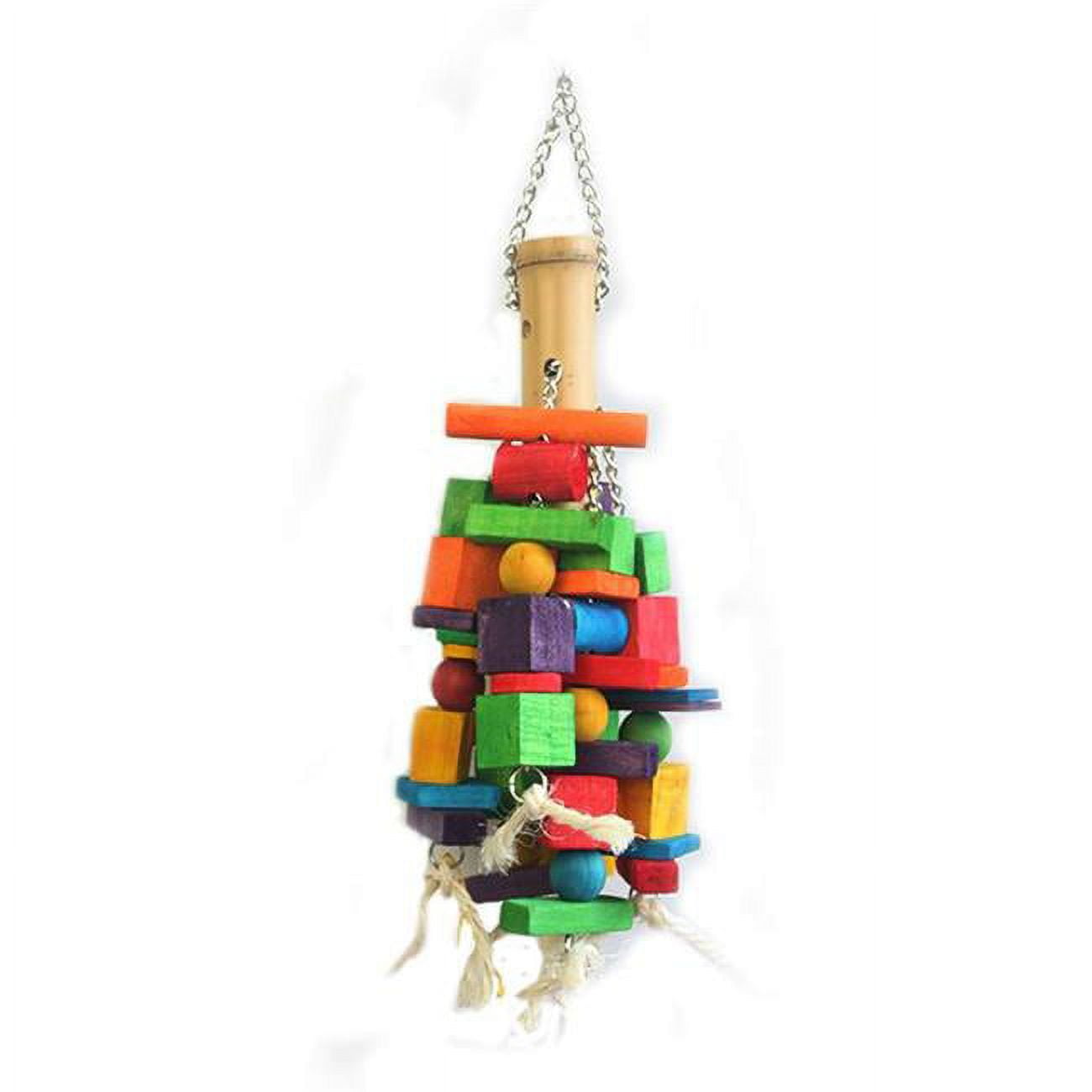 Picture of A&E Cage HB01283 21.65 x 7.87 x 7.87 in. Wooden Blocks & Bamboo Bird Toy&#44; Large