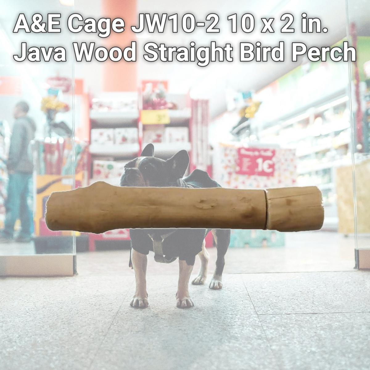 Picture of A&E Cage JW10-2 10 x 2 in. Java Wood Straight Bird Perch
