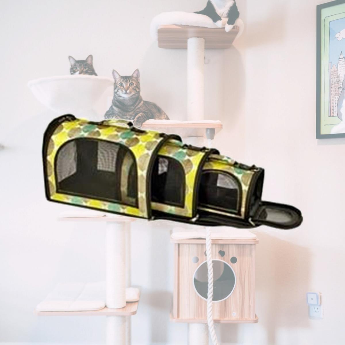 Picture of A&E Cage HB1505S Tan 12 x 8 x 8 in. The Excursion Leaf Pet Carrier&#44; Tan - Small