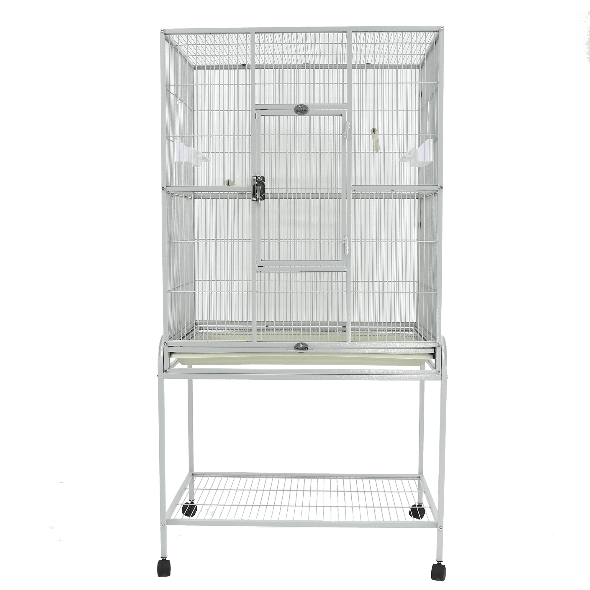 Picture of A&E Cage 13120 Platinum 31 x 20 in. Flight Cage & Removable Stand with Bottom Shelf&#44; Platinum