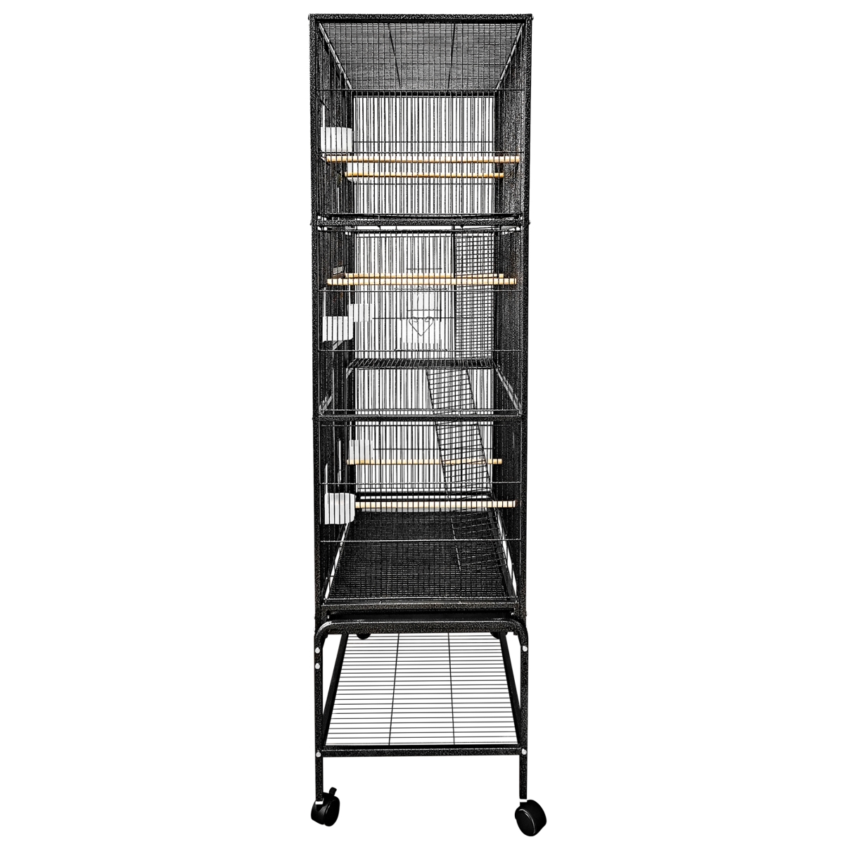 Picture of A&E Cage CA3218 Black 32 x 18 in. Multi-Level Flight Cage with Ladders&#44; Black