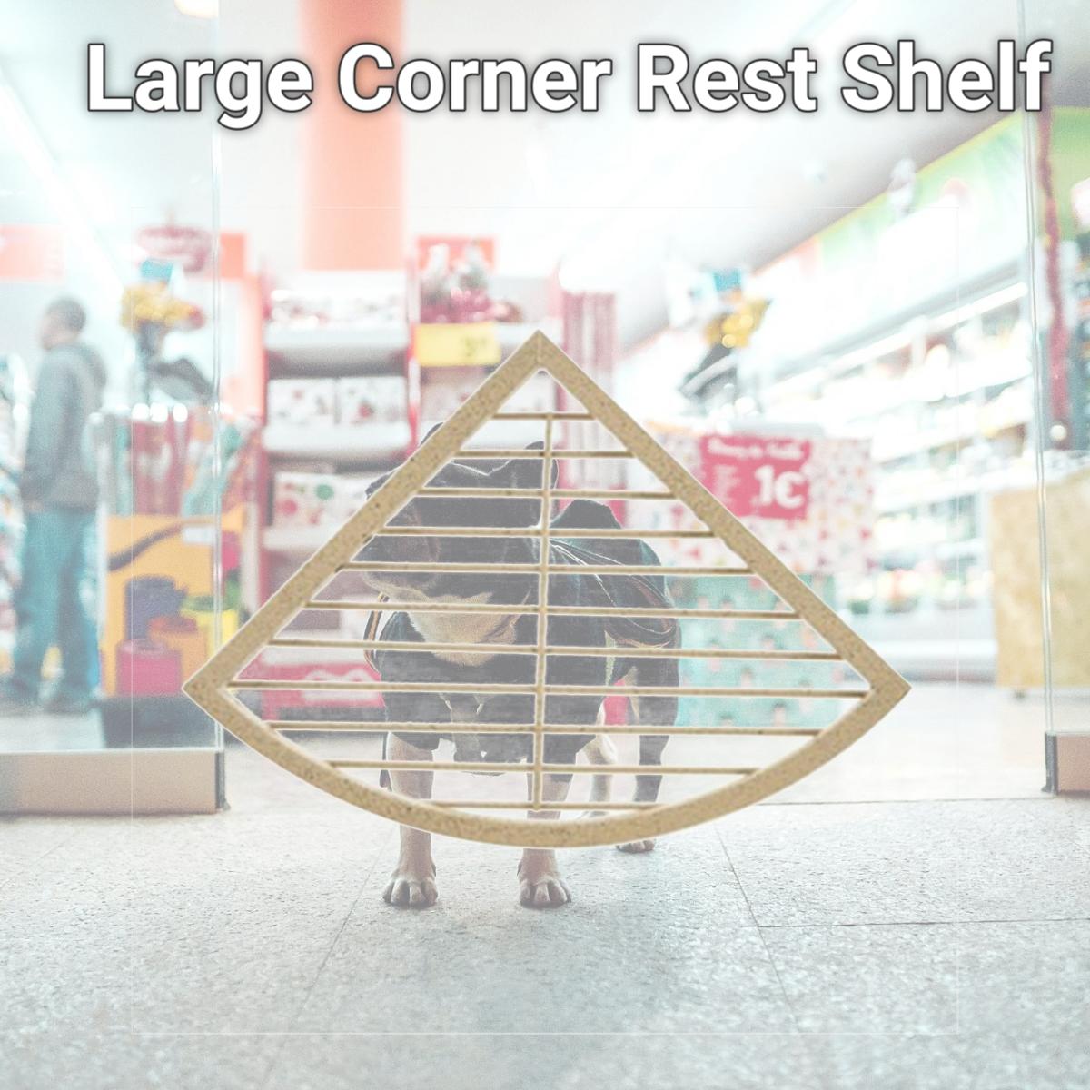 Picture of A&E Cage AE-CB-L Platinum Large Corner Rest Shelf