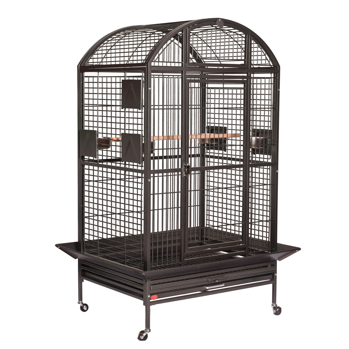 Picture of A&E Cage 9003628 HQ Platinum 36 x 28 x 65 in. Extra Large Dome Top Bird Cage&#44; Platinum - 2 Box per Set