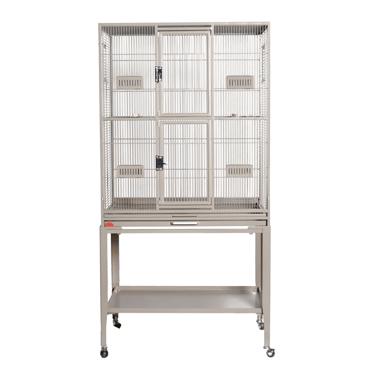 Picture of A&E Cage GB13221P HQ Platinum 32 x 21 in. Flight Cage with Feeder Doors&#44; Platinum