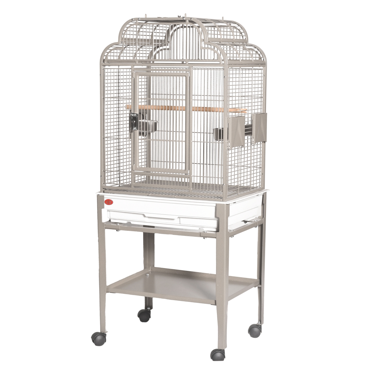 Picture of A&E Cage GA82217C HQ Platinum 22 x 17 in. Open Top Cage with Plastic Base&#44; Platinum