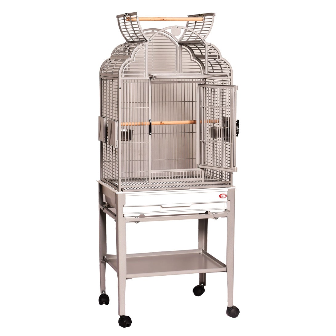 Picture of A&E Cage GA92217C HQ Platinum 22 x 17 in. Open Top Cage with Plastic Base & Drop Down Door&#44; Platinum