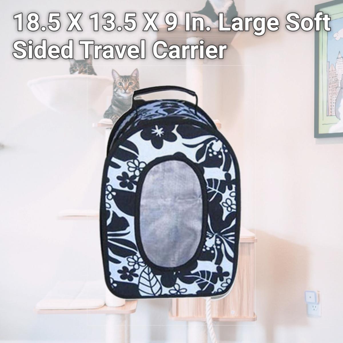 Picture of A&E Cage HB1506L Black 18.5 X 13.5 X 9 In. Large Soft Sided Travel Carrier