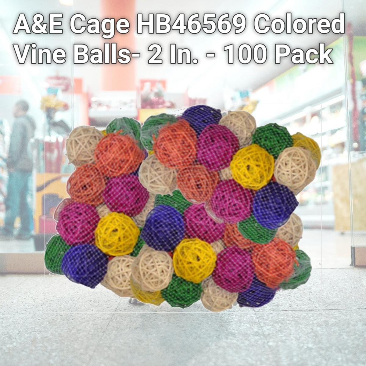 Picture of A&E Cage HB46569 Colored Vine Balls- 2 In. - 100 Pack
