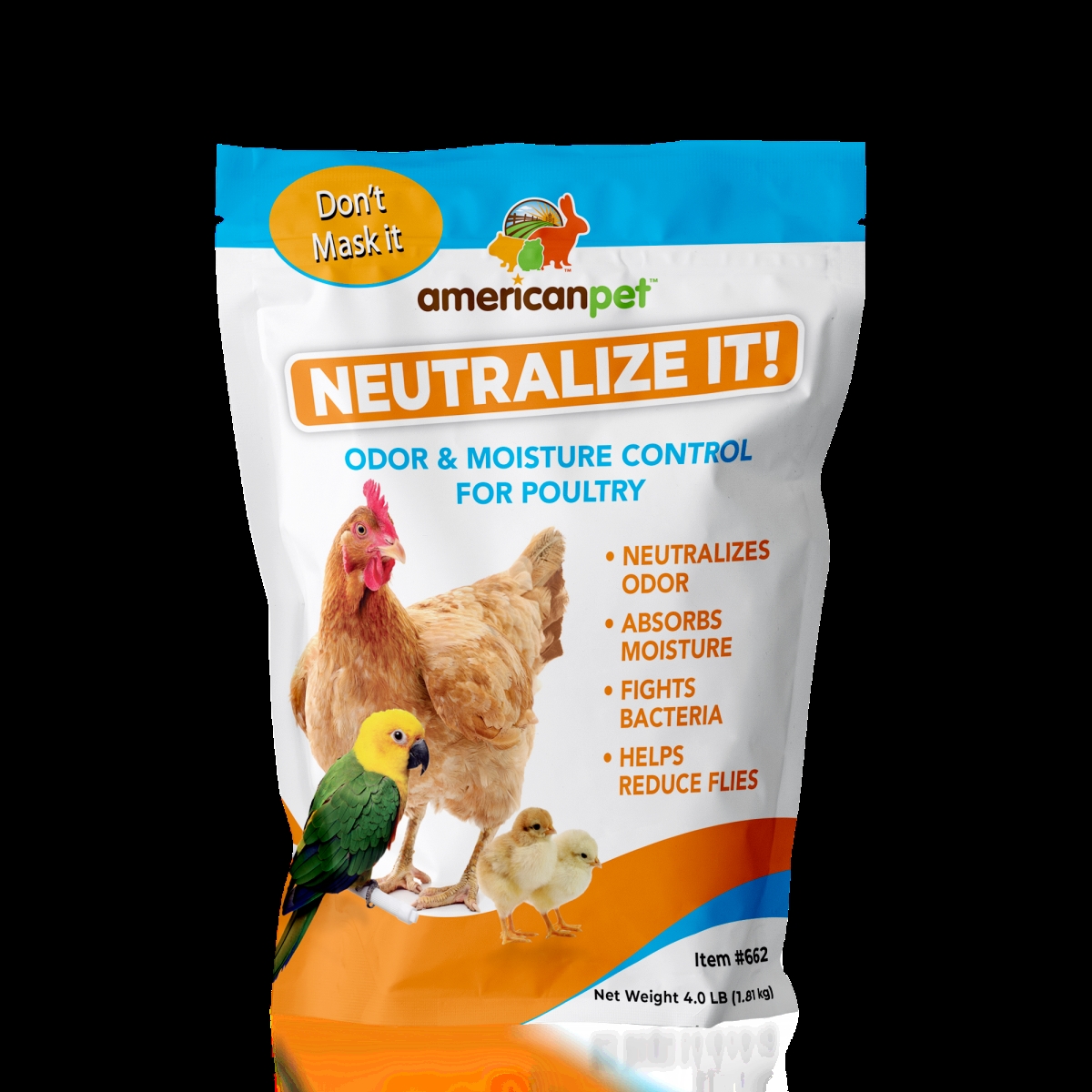 Picture of American Pet 662 Neutralize It! Natural Odor Control for Poultry #662- Pet Poultry&#44; Birds&#44; All Birds