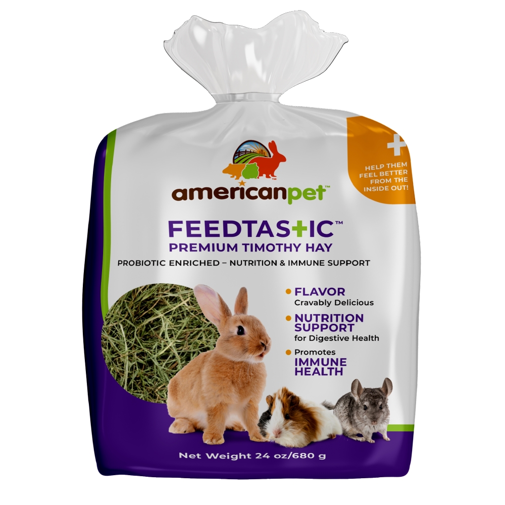 Picture of American Pet  170-2 Feedtastic Hay Probiotic 24oz #170-2 Rabbit Food Digestive Health
