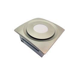 Picture of Aero Pure AP124H-SL SN 120 CFM Quiet Bathroom Fan with LED Light & Humidity Sensor - Satin Nickel
