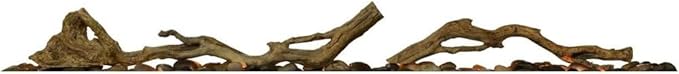 Picture of Dimplex LF50DWS-KIT 50 in. Driftwood & River Rock Accessory for Prism Series Linear Fireplaces&#44; Brown