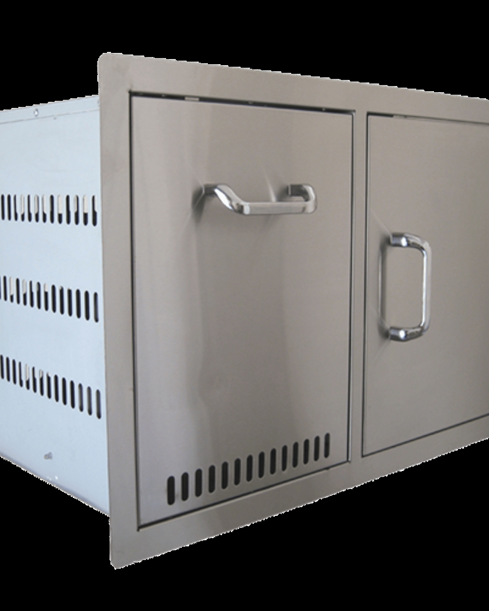 Picture of Beefeater 24240 32 in. Stainless Steel Propane Tank & Trash Drawer & Door Combo